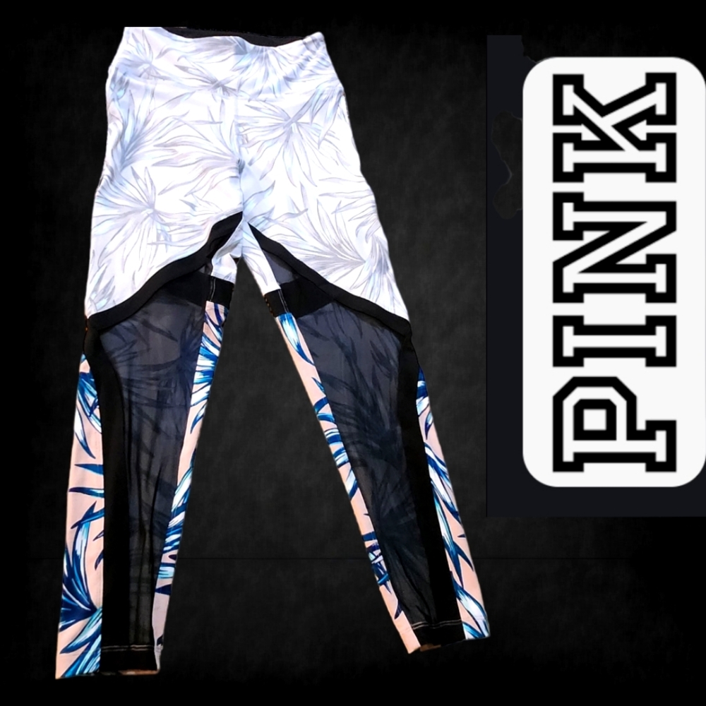 Victoria's Secret PINK Ultimate Mesh Insert Leggings Sz Small